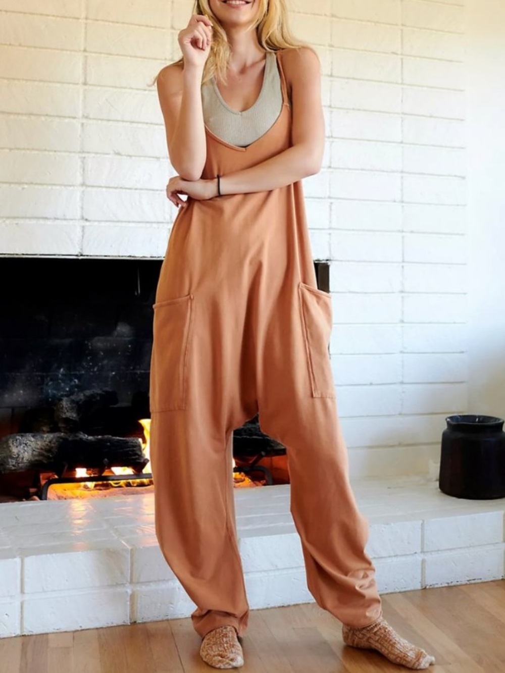 Free People Movement Toasted Coconut - Hot Shot Onesie